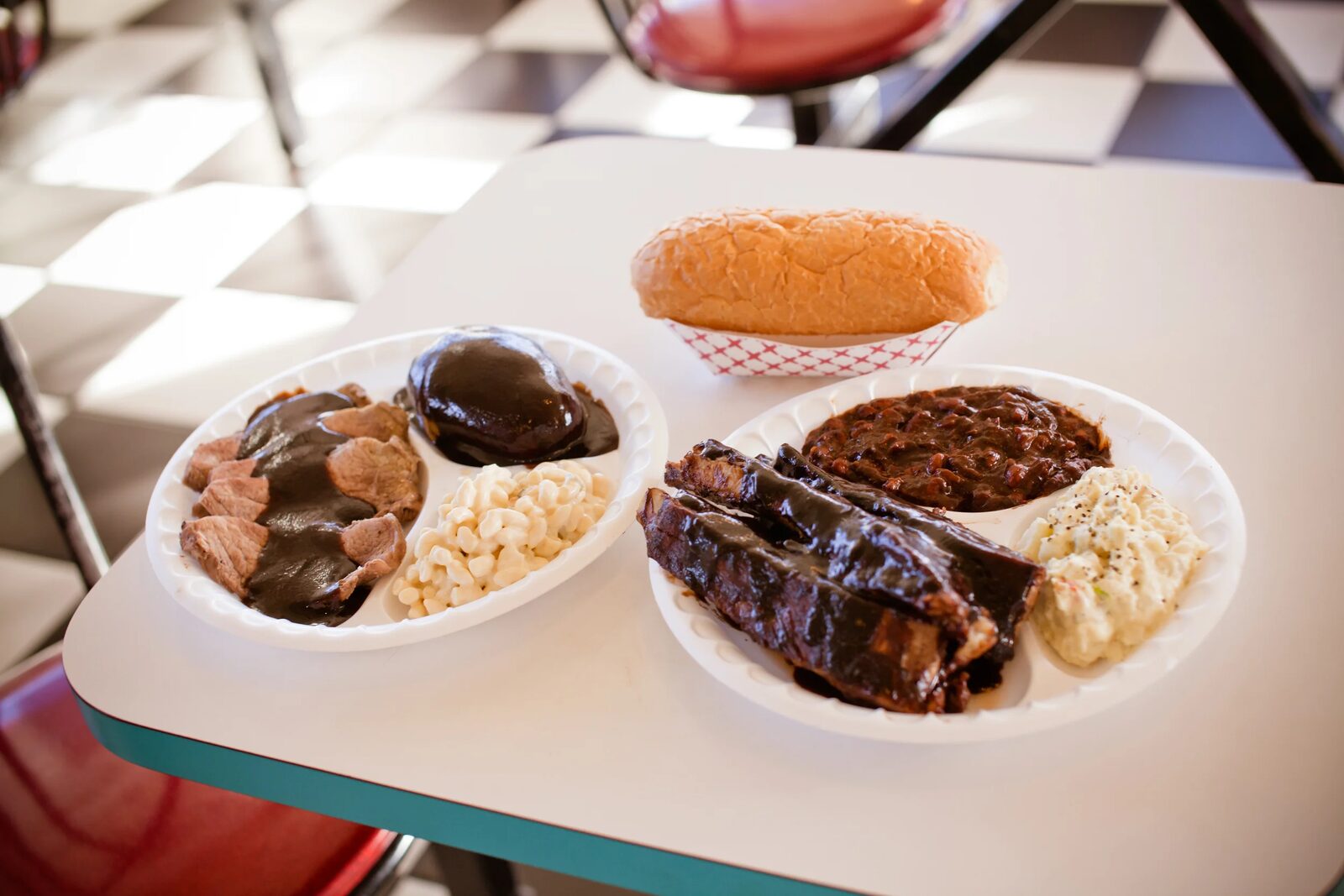 BBQ combo plates with sides